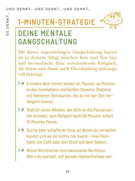 Produktbild: Die 1-Minuten-Strategie gegen Overthinking