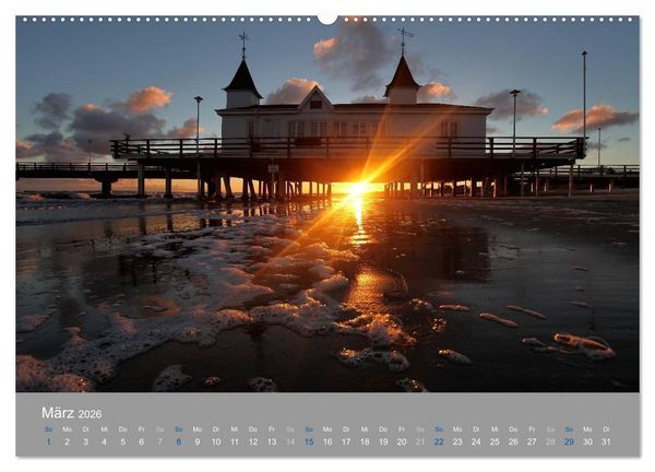 Produktbild: PLANET USEDOM Sonnenaufg&auml;nge (Wandkalender 2026 DIN A2 quer), CALVENDO Monatskalender