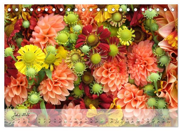 Produktbild: Bl&uuml;ten dicht an dicht (Tischkalender 2026 DIN A5 quer), CALVENDO Monatskalender