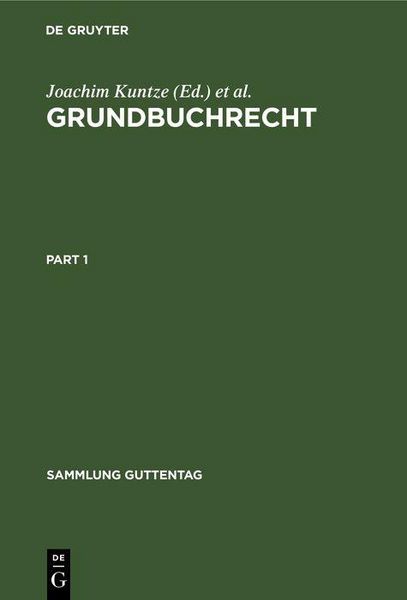 Produktbild: Grundbuchrecht