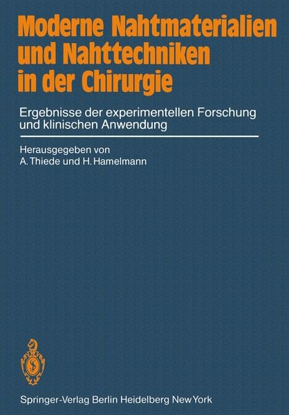 Produktbild: Moderne Nahtmaterialien und Nahttechniken in der Chirurgie