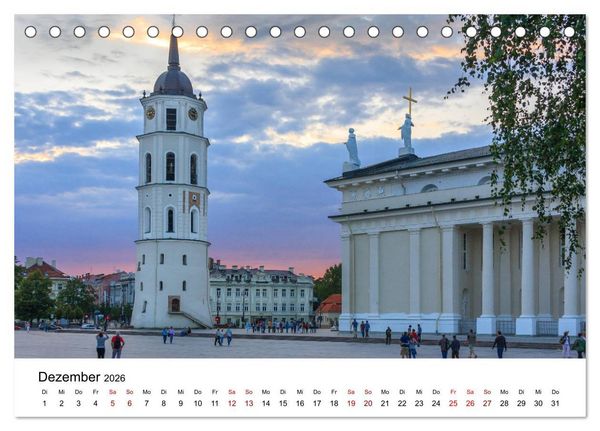 Produktbild: Baltische L&auml;nder (Tischkalender 2026 DIN A5 quer), CALVENDO Monatskalender
