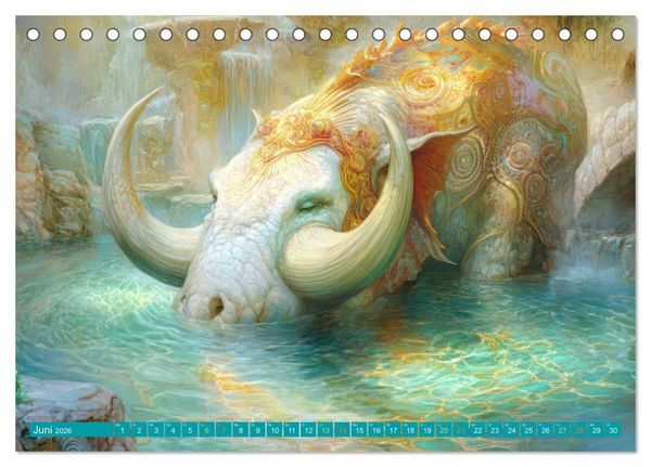 Produktbild: Fantastische Fantasiewerke (Tischkalender 2026 DIN A5 quer), CALVENDO Monatskalender