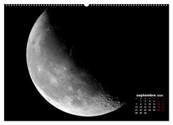 Produktbild: Phases de la lune (Calendrier mural 2026 DIN A2 vertical) calendrier de bureau