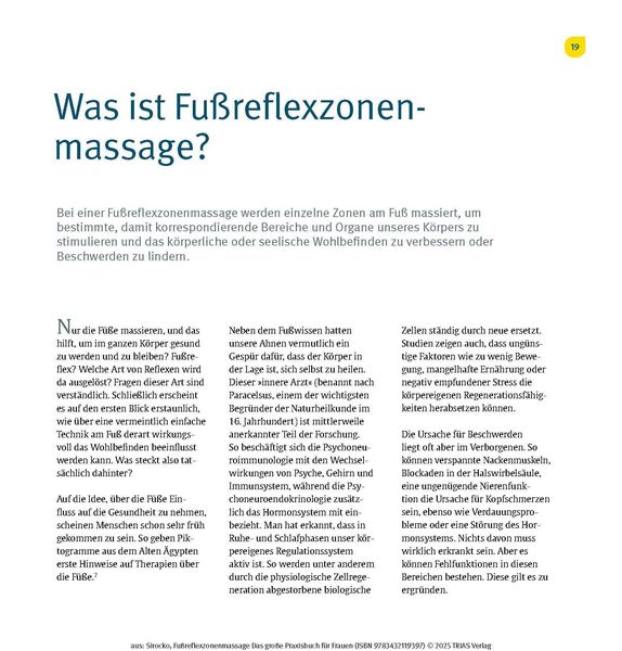 Produktbild: Fu&szlig;reflexzonenmassage - Das gro&szlig;e Praxisbuch f&uuml;r Frauen