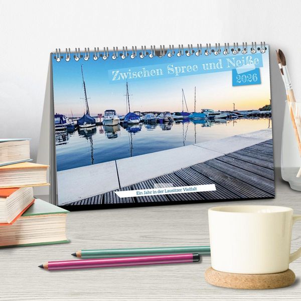 Produktbild: Zwischen Spree und Nei&szlig;e - Ein Jahr in der Lausitzer Vielfalt (Tischkalender 2026 DIN A5 quer), CALVENDO Monatskalender