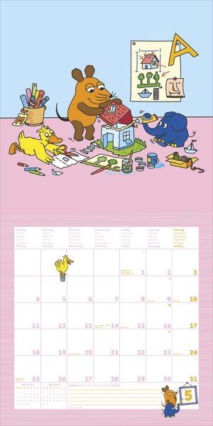 Produktbild: Die Maus 2026 - Broschürenkalender 30x30 cm (30x60 geöffnet) - Kalender mit Plat