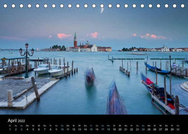 Produktbild: Venedig bei Nacht 2022 (Tischkalender 2022 DIN A5 quer)