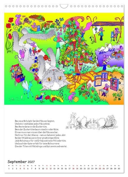 Produktbild: Ein phantastischer Katzenkalender: Magisches Katzenland (Wandkalender 2027 DIN A3 hoch), CALVENDO Monatskalender
