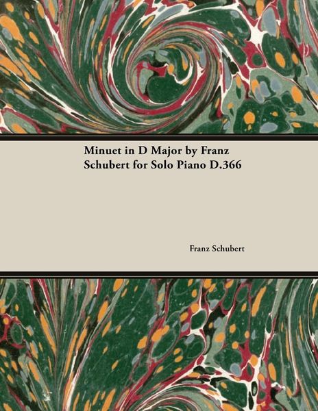 Produktbild: Minuet in D Major by Franz Schubert for Solo Piano D.366