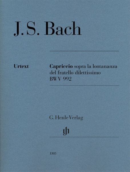 Produktbild: Johann Sebastian Bach - Capriccio sopra la lontananza del fratello dilettissimo B-dur BWV 992