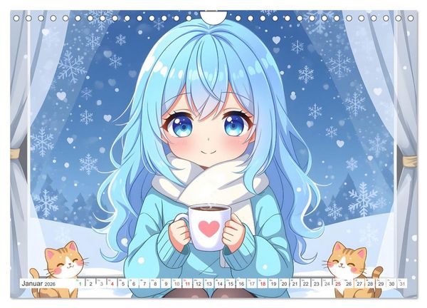 Produktbild: Kawaii Traumwelten (Wandkalender 2026 DIN A4 quer), CALVENDO Monatskalender