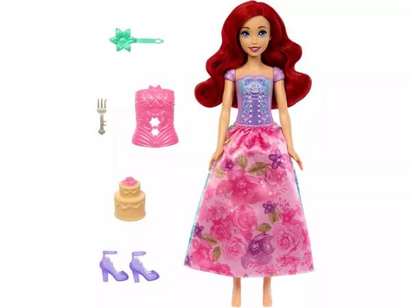 Produktbild: Disney Prinzessin Spin & Reveal Arielle-Modepuppe und Accessoires mit 11 Überraschungen