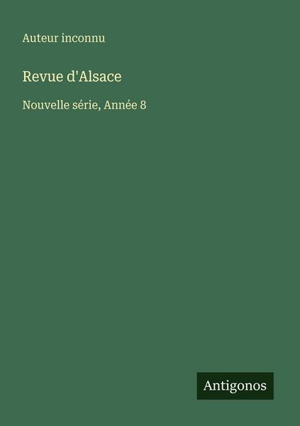 Produktbild: Revue d'Alsace