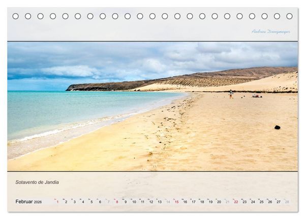 Produktbild: FUERTEVENTURA-PANORAMA (Tischkalender 2026 DIN A5 quer), CALVENDO Monatskalender