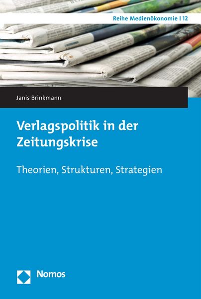 Produktbild: Verlagspolitik in der Zeitungskrise