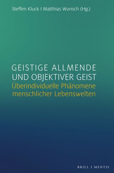 Produktbild: Geistige Allmende und objektiver Geist