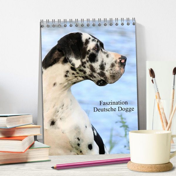 Produktbild: Faszination Deutsche Dogge (Tischkalender 2026 DIN A5 hoch), CALVENDO Monatskalender