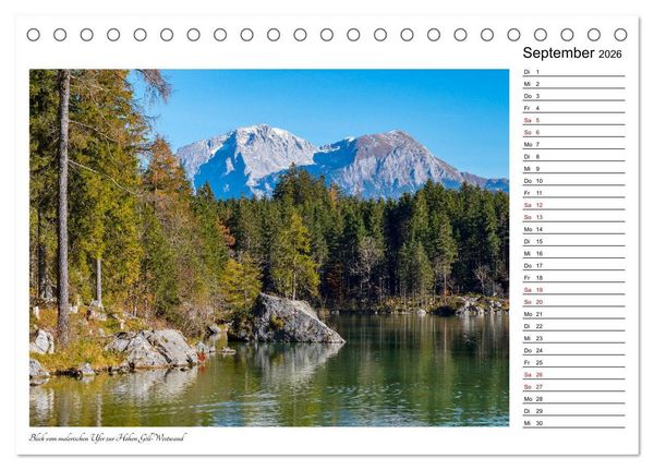 Produktbild: Rund um den Hintersee und Zauberwald (Tischkalender 2026 DIN A5 quer), CALVENDO Monatskalender