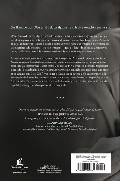 Produktbild: El Lunes Con Mi Viejo Pastor