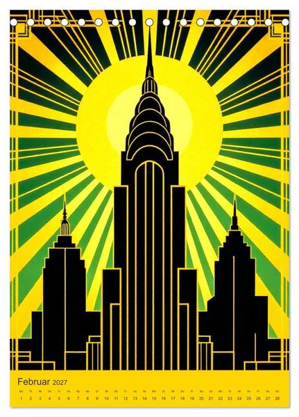 Produktbild: Art Deco Luxury &ndash; Golden Twenties (Tischkalender 2027 DIN A5 hoch), CALVENDO Monatskalender