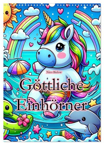 Produktbild: G&ouml;ttliche Einh&ouml;rner (Wandkalender 2026 DIN A3 hoch), CALVENDO Monatskalender
