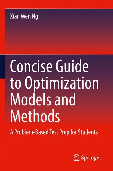 Produktbild: Concise Guide to Optimization Models and Methods