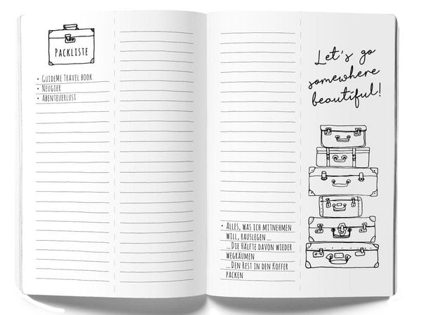 Produktbild: GuideMe Reisetagebuch Travel Diary &bdquo;Weltkarte&ldquo;