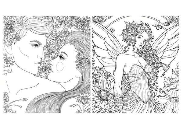 Produktbild: Romantasy Ausmalbuch. &Uuml;ber 100 fantastische & romantische Motive