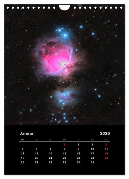 Produktbild: Astronomie 2026 (Wandkalender 2026 DIN A4 hoch), CALVENDO Monatskalender