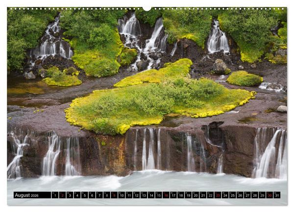 Produktbild: WASSERF&Auml;LLE - Sanfte und tosende Sch&ouml;nheiten (hochwertiger Premium Wandkalender 2026 DIN A2 quer), Kunstdruck in Hochglanz