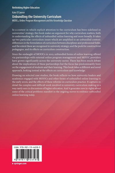 Produktbild: Unbundling the University Curriculum