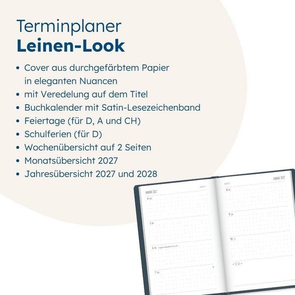 Produktbild: Terminplaner NatureArt 2027 Blumen