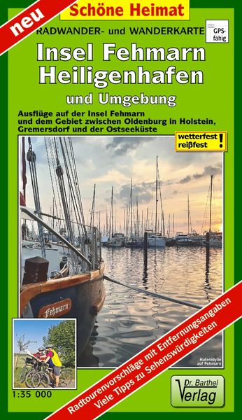 Produktbild: Radwander- und Wanderkarte Insel Fehmarn, Heiligenhafen und Umgebung