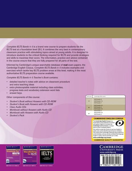 Produktbild: Complete Ielts Bands 4 5 Teacher's Book