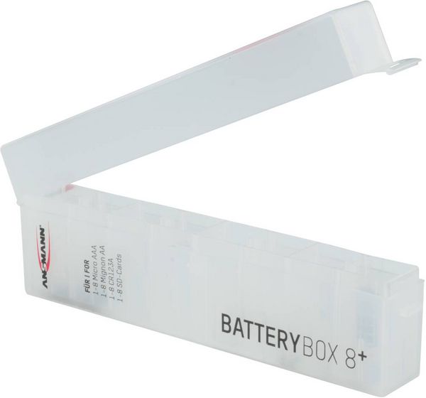 Produktbild: Ansmann Foto Plus 8 Batteriebox 8x Micro (AAA), Mignon (AA), CR123 (L x B x H) 160 x 22 x 55mm