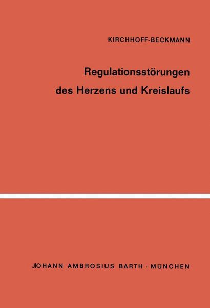 Produktbild: Regulationsst&ouml;rungen des Herzens und Kreislaufs