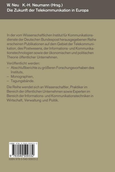 Produktbild: Die Zukunft der Telekommunikation in Europa