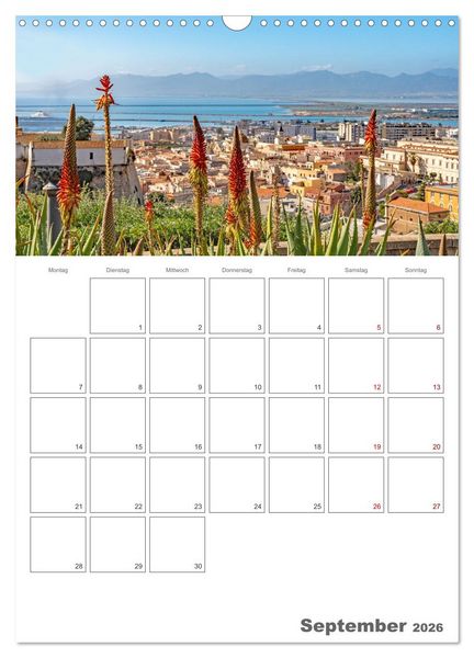 Produktbild: Cagliari - Urlaubsplaner (Wandkalender 2026 DIN A3 hoch), CALVENDO Monatskalender