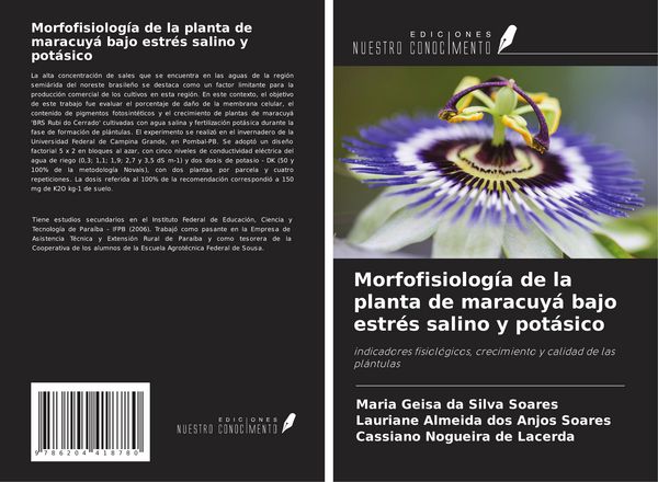 Produktbild: Morfofisiolog&iacute;a de la planta de maracuy&aacute; bajo estr&eacute;s salino y pot&aacute;sico