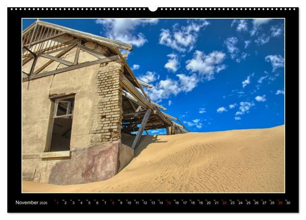 Produktbild: Geisterstadt Kolmannskuppe (hochwertiger Premium Wandkalender 2026 DIN A2 quer), Kunstdruck in Hochglanz