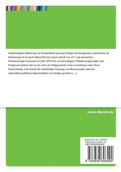 Produktbild: Technische und wirtschaftliche Struktur der Gasversorgung in Deutschland