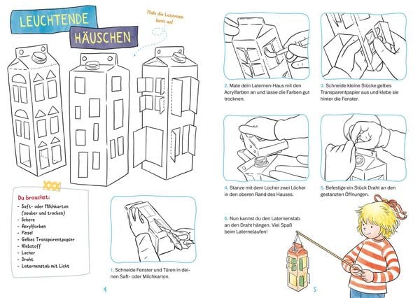 Produktbild: Conni Gelbe Reihe (Besch&auml;ftigungsbuch): Mein Laternen-Bastelbuch
