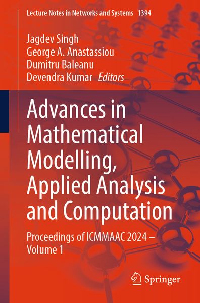 Produktbild: Advances in Mathematical Modelling, Applied Analysis and Computation
