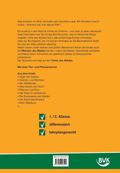 Produktbild: Themenheft Wald 1./2. Klasse