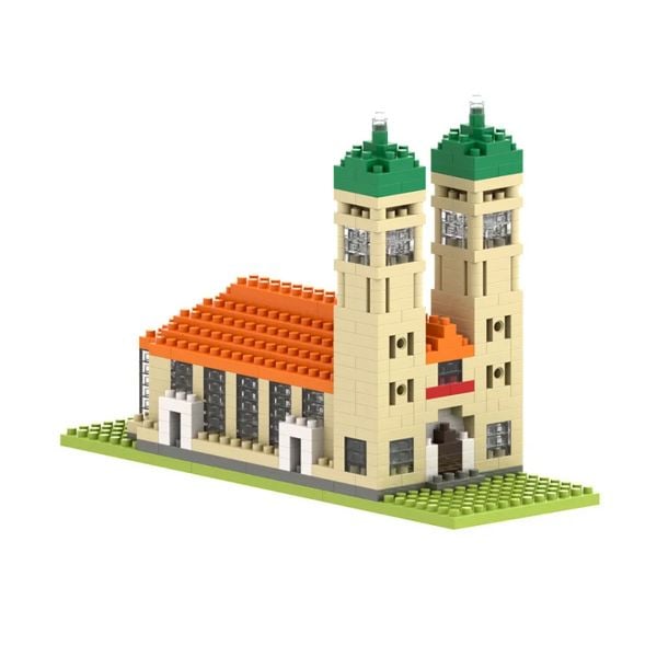 Produktbild: BRIXIES 200056 - Frauenkirche, 3D Konstruktionsbausatz aus Ministeinen, 495 Teile