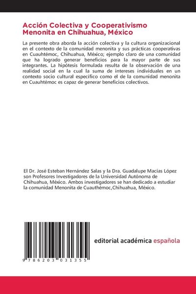 Produktbild: Acci&oacute;n Colectiva y Cooperativismo Menonita en Chihuahua, M&eacute;xico