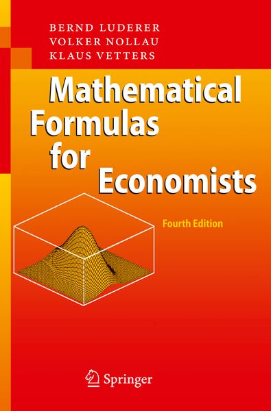 Produktbild: Mathematical Formulas for Economists