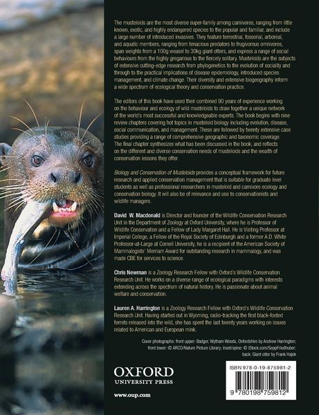 Produktbild: Biology & Conservation Of Musteloids P