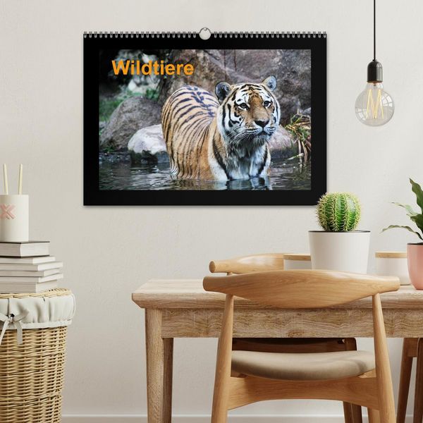 Produktbild: Wildtiere (Wandkalender 2026 DIN A3 quer), CALVENDO Monatskalender